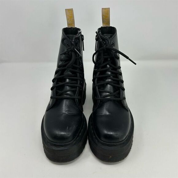 Dr. Martens Women's Vegan Jadon II Mono Black Chunky Platform Boots Size 6 - Picture 6 of 17